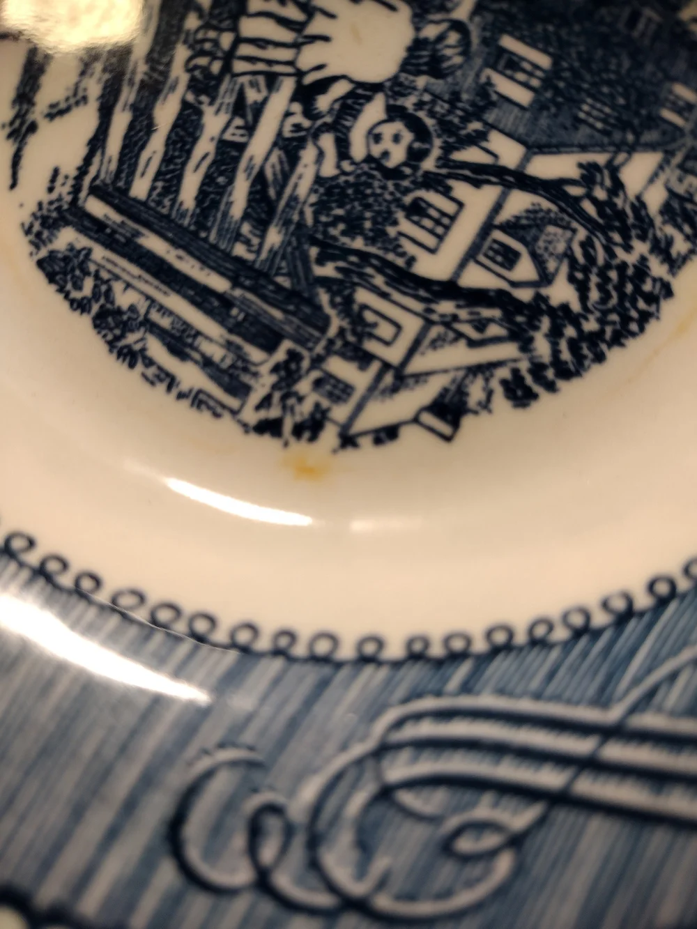 2 Vintage Royal China Currier and Ives Small Vegetable Dessert bowls